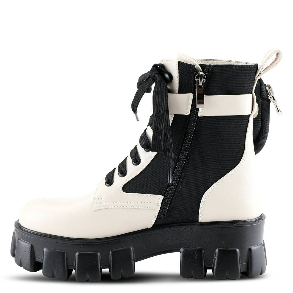 Azura Stoked Combat Boots | Chunky Lug Platform | Mini Utility Pouch | Size 39